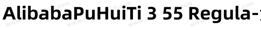 AlibabaPuHuiTi 3 55 Regula字体转换